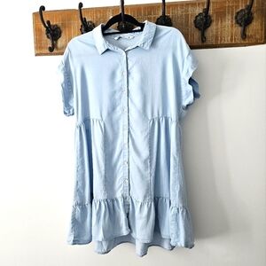 Zara Tiered Baby Doll Mini Dress